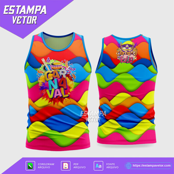Arte Vetor Camisa Abadá Bloco Carnaval 2026 - Modelo 26