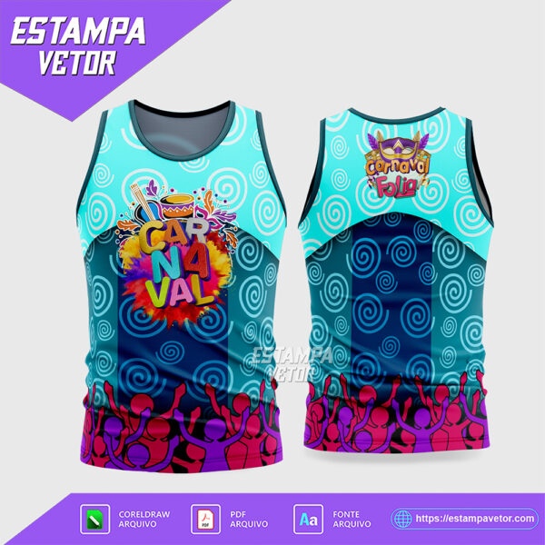 Arte Vetor Camisa Abadá Bloco Carnaval 2026 - Modelo 27