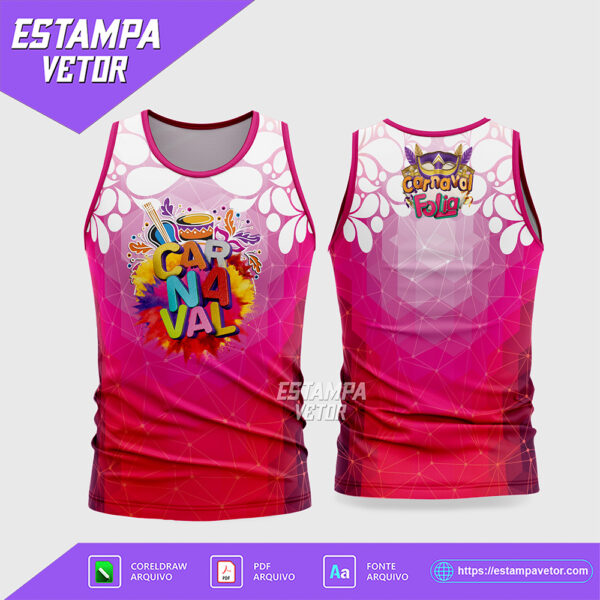 Arte Vetor Camisa Abadá Bloco Carnaval 2026 - Modelo 28