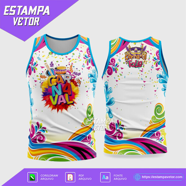 Arte Vetor Camisa Abadá Bloco Carnaval 2026 - Modelo 33
