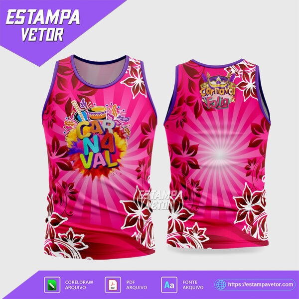 Arte Vetor Camisa Abadá Bloco Carnaval 2026 - Modelo 35