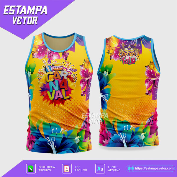 Arte Vetor Camisa Abadá Bloco Carnaval 2026 - Modelo 39