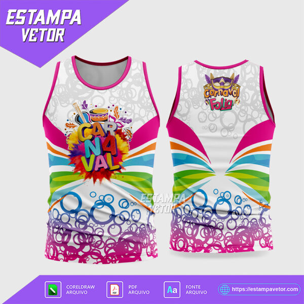 Arte Vetor Camisa Abadá Bloco Carnaval 2026 - Modelo 42