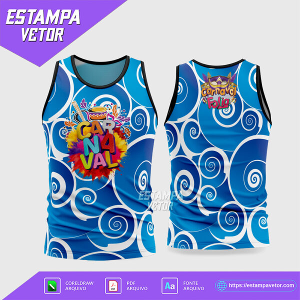 Arte Vetor Camisa Abadá Bloco Carnaval 2026 - Modelo 46