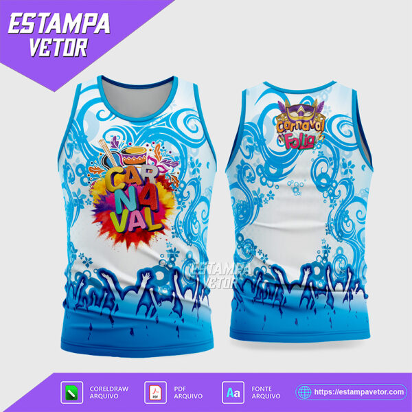 Arte Vetor Camisa Abadá Bloco Carnaval 2026 - Modelo 47
