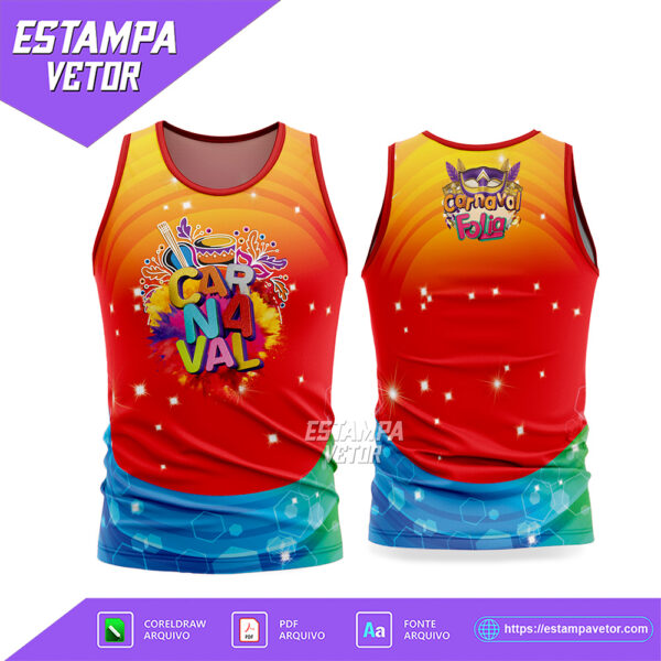 Arte Vetor Camisa Abadá Bloco Carnaval 2026 - Modelo 49