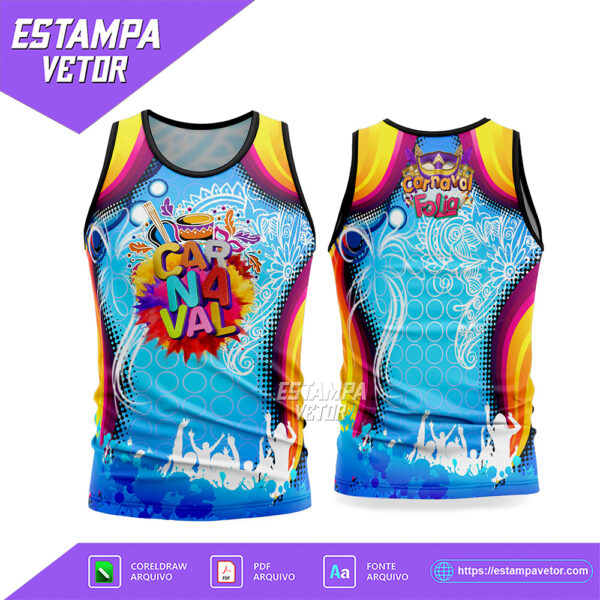 Arte Vetor Camisa Abadá Bloco Carnaval 2026 - Modelo 50