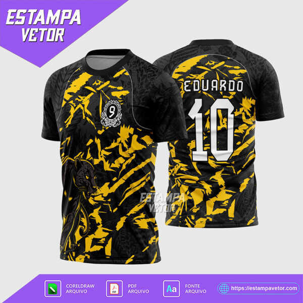 Arte Vetor Camisa Interclasse Pantera Nono Ano Corel Draw X7 para sublimação