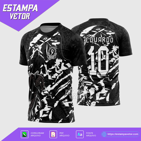 Arte Vetor Camisa Interclasse Pantera Nono Ano Corel Draw X7 para sublimação