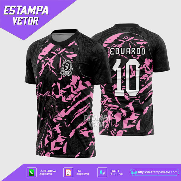 Arte Vetor Camisa Interclasse Pantera Nono Ano Corel Draw X7 para sublimação