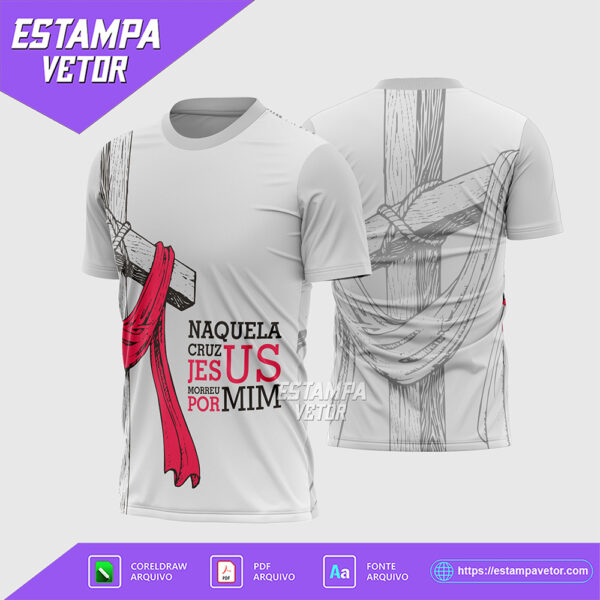 Arte Vetor Camisa Religião Jesus 2026 Corel Draw X7 para sublimação
