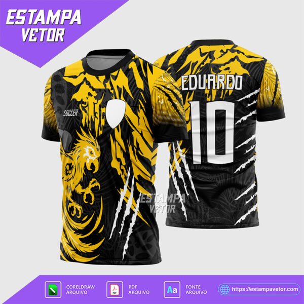 Arte Vetor Camisa de Interclasse Arara 2026 Corel Draw X7 para sublimação