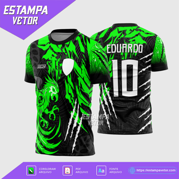 Arte Vetor Camisa de Interclasse Arara 2026 Corel Draw X7 para sublimação