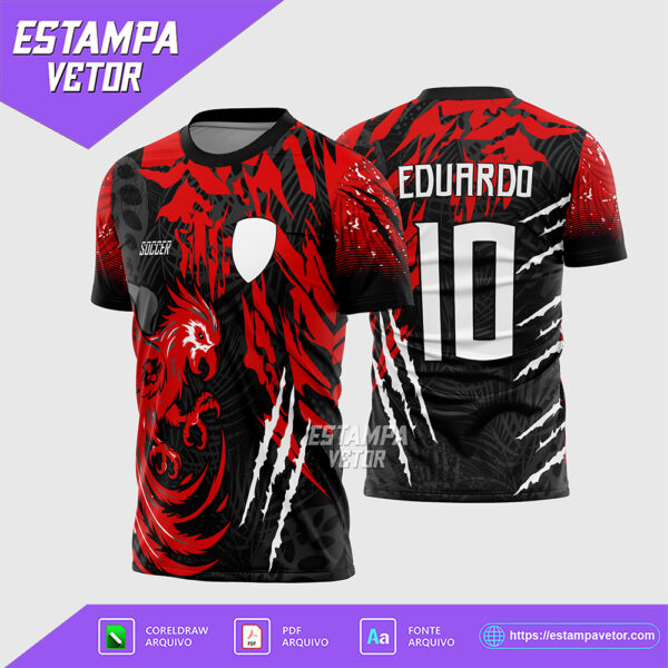 Arte Vetor Camisa de Interclasse Arara 2026 Corel Draw X7 para sublimação