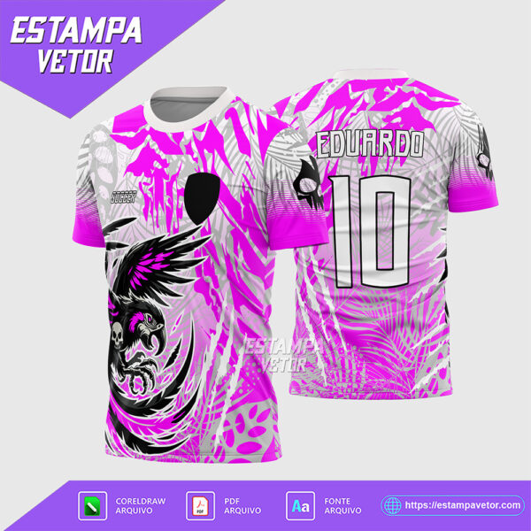 Arte Vetor Camisa de Interclasse Arara Ataque Feroz 2026 Corel Draw X7 para sublimação