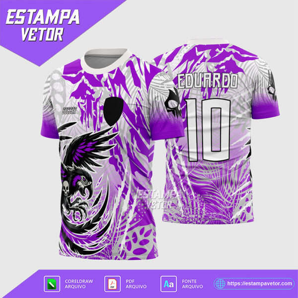 Arte Vetor Camisa de Interclasse Arara Ataque Feroz 2026 Corel Draw X7 para sublimação