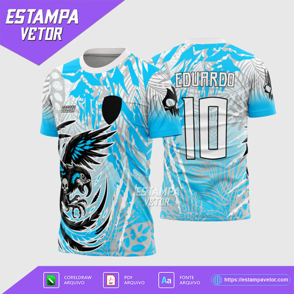 Arte Vetor Camisa de Interclasse Arara Ataque Feroz 2026 Corel Draw X7 para sublimação