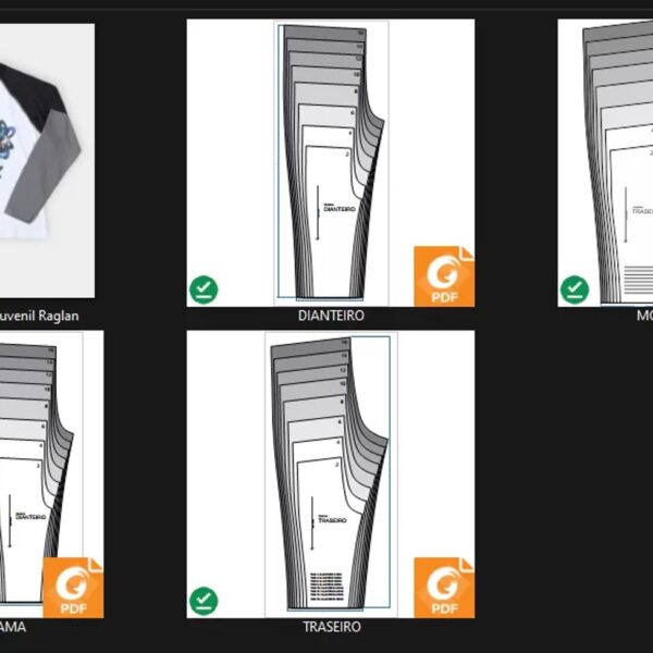 Molde de Costura Para Imprimir Camiseta Infantil - 42 - Calça de Pijama _Inverno_ (2 a 16 anos)