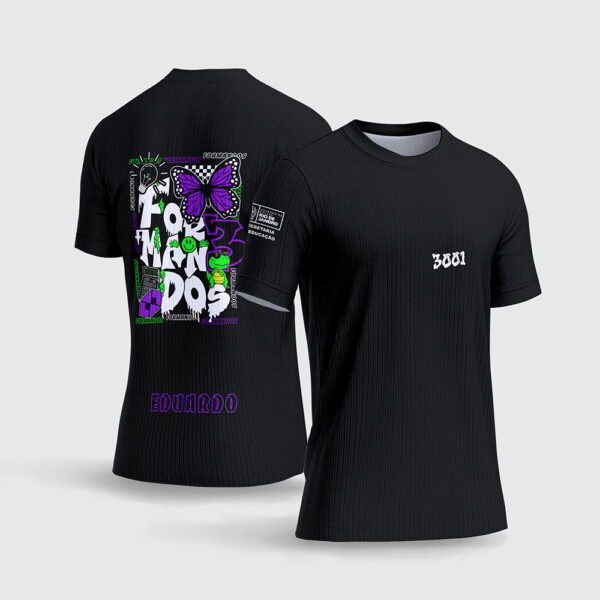 Arte Vetor Template Camisa Formandos 2026 Verde Grafite Roxo Governo RJ Secretaria Educacao Streetwear Sublimacao CorelDRAW
