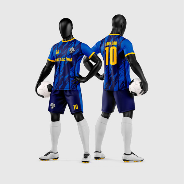 Arte Vetor Camisa e Short para Uniforme de Futebol Amador