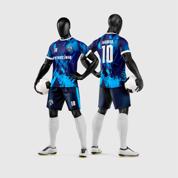 Arte Vetor Camisa e Short para Uniforme de Futebol Amador