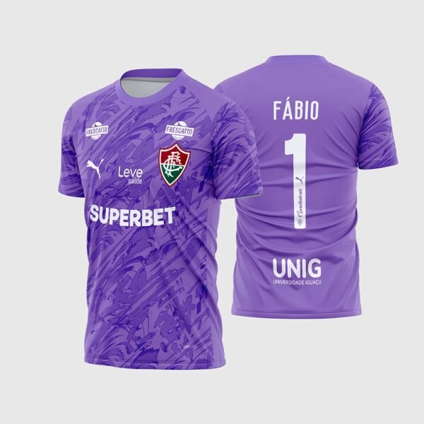 Arte Camisa Fluminense Goleiro 2026 - 2027 Roxa