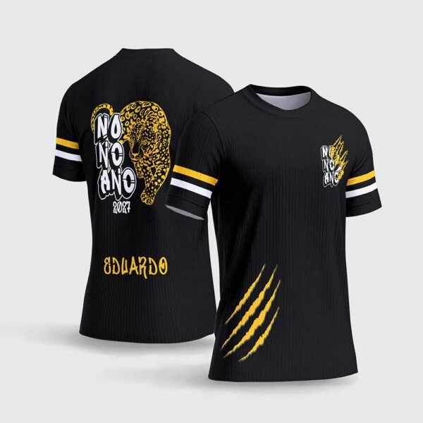 Arte Estampa Vetor Camisa do Nono Ano Onça