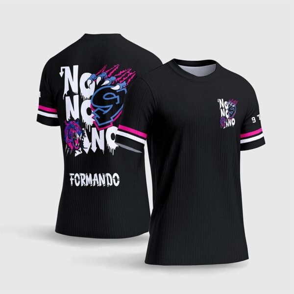 Arte Vetor Camisa Formandos Nono Ano 2027 Tigre Azul e Rosa