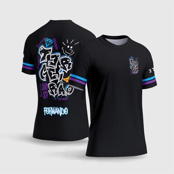 Arte Vetor Camisa Terceirão Estilo Grafitte Diamante